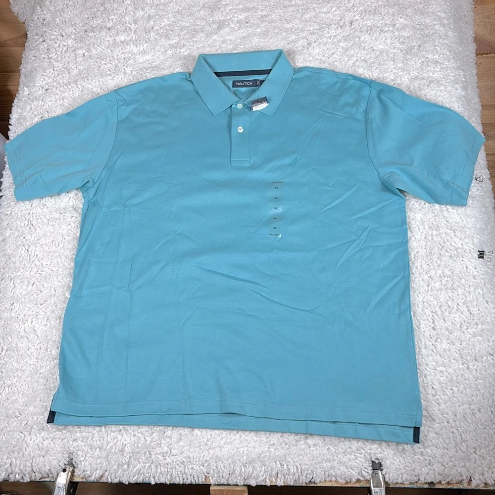 Nautica **NWT'S** Men's Polo, Blue, Size XL - Picture 1 of 7